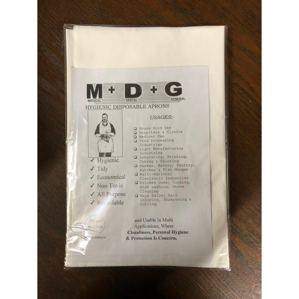 Disposable Plastic Apron [10pcs±] Hygienic Disposable Plastic Apron ...